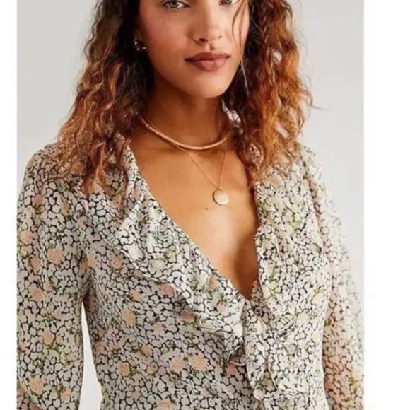 New Free People Gigi Floral Chiffon
Maxi Top
Retail $198
Size L - Picture 6 of 13